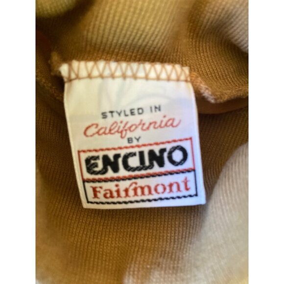 Vintage 1980's Encino Khaki Turtleneck Size 16 - Picture 4 of 5